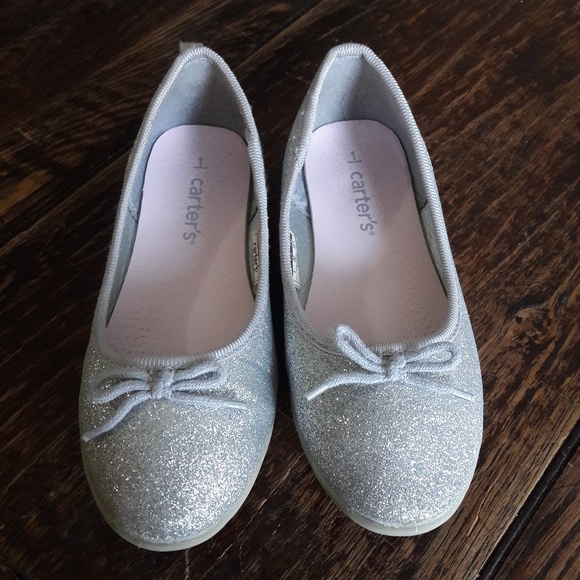 carter's silver shoes